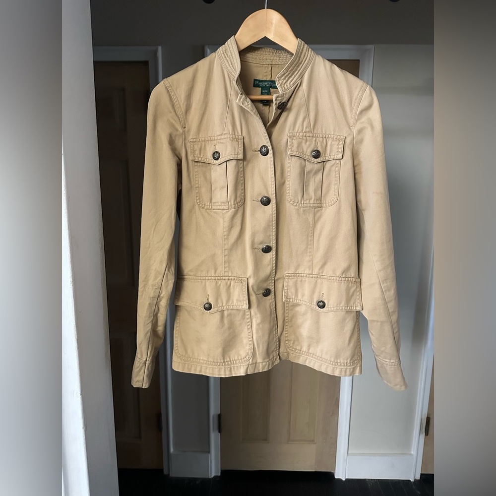 Vintage Ralph Lauren military/safari style twill cotton jacket